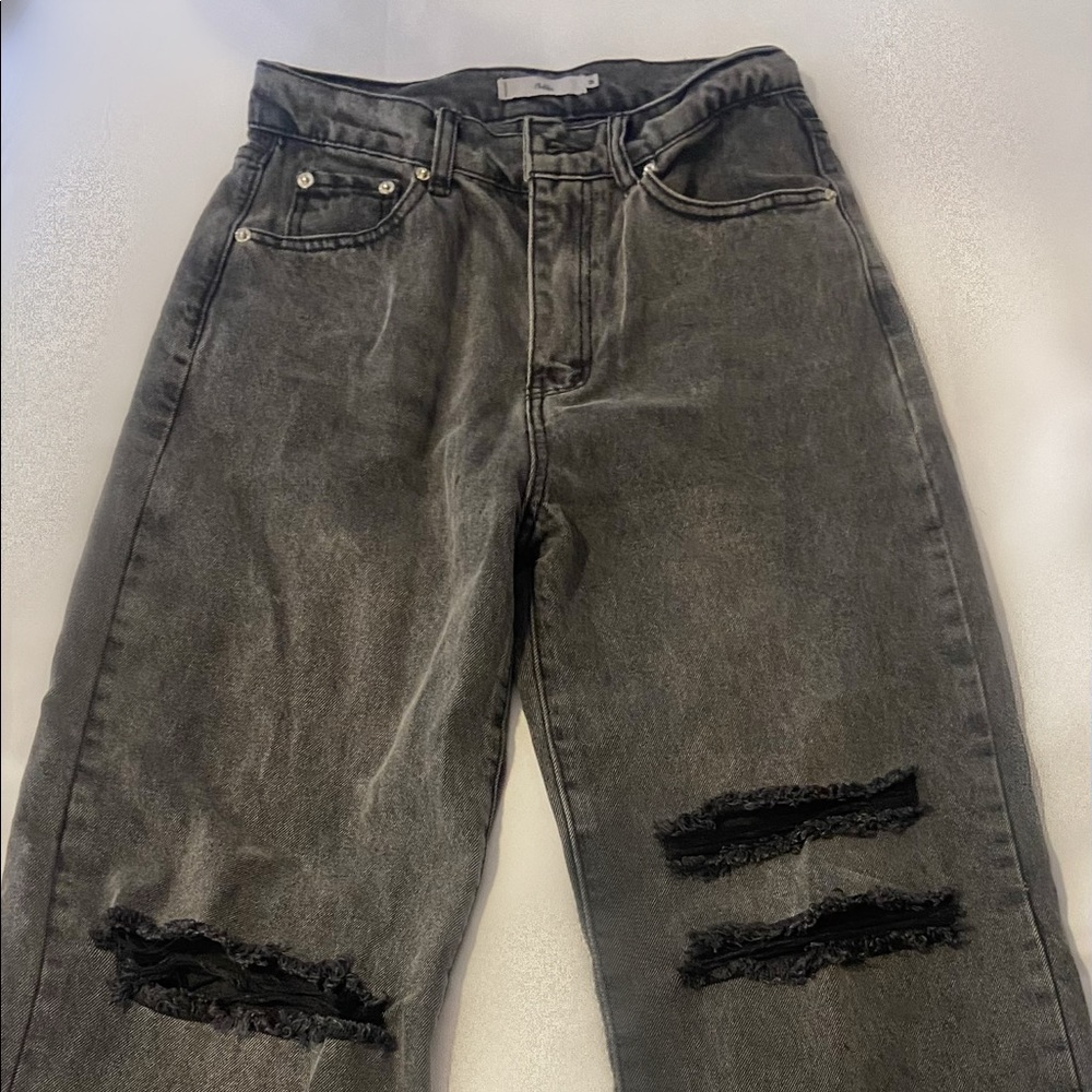 never worn high wasted ripped jeans